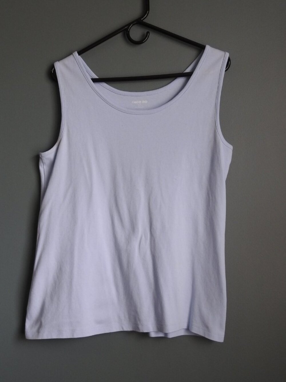 2/$15 Lands' End Crew Neck Casual Tank Top Light Blue - Large Tall